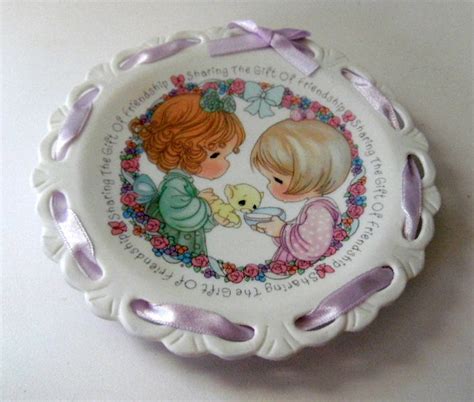 1983 Precious Moments Collector Plate Sharing The T Of Etsy