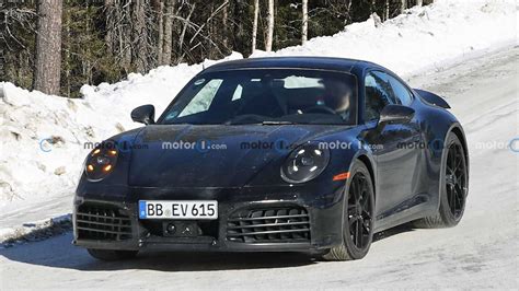 Refreshed Porsche 911 Gts Spied With Production Lights