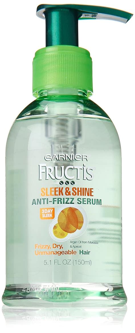 Amazon.com : Garnier Fructis Sleek & Shine Anti-Frizz Serum, Frizzy