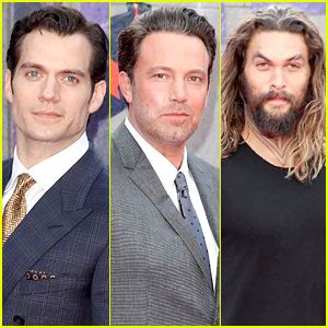 Justice Leagues Ben Affleck Henry Cavill Jason Momoa Support