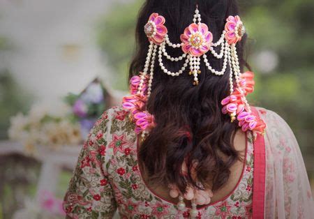 Photo Of Floral Jewellery For Mehendi Function