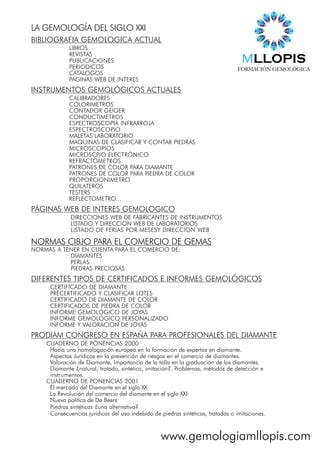 Muestra Y Programa Gemologia Del S Xxi Pdf