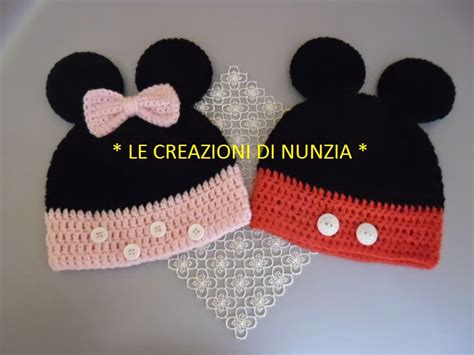 Le Creazioni Di Nunzia Cappellini Topolino E Minnie A Uncinetto