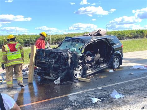 One Airlifted After Head On Crash Thursday Afternoon On Highway 146