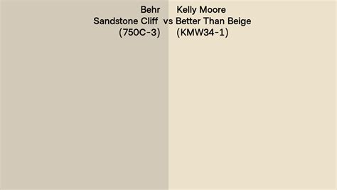 Behr Sandstone Cliff 750c 3 Vs Kelly Moore Better Than Beige Kmw34 1