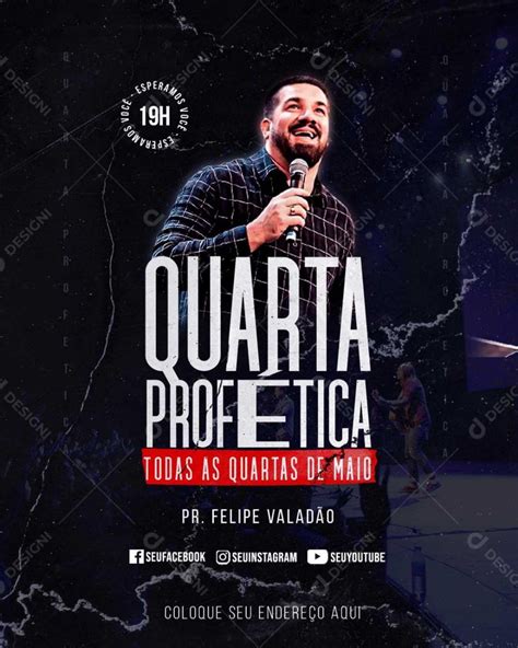 Quarta Prof Tica Culto Igreja Prega Es Social Media Psd Edit Vel