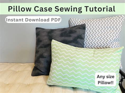 Pillow Case Sewing Pattern Tutorial, How to Sew a Pillow Case, Envelope ...