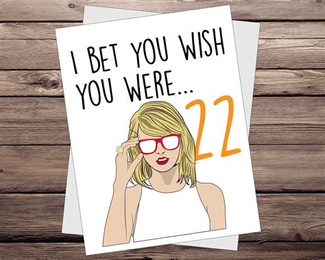 Taylor Swift Birthday Card Printable