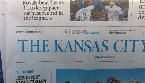 MUST READ!!! KANSAS CITY STAR SATURDAY EDITION SLOWLY DISAPPEARING!!!