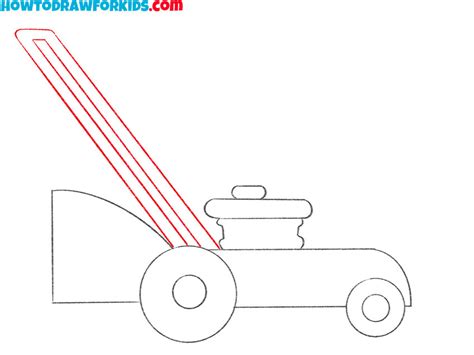 How To Draw A Lawn Mower Easy Drawing Tutorial For Kids