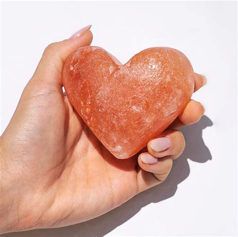 Himalayan Salt Massage Stones Heart Shape Single Or Sets Of 5 Free