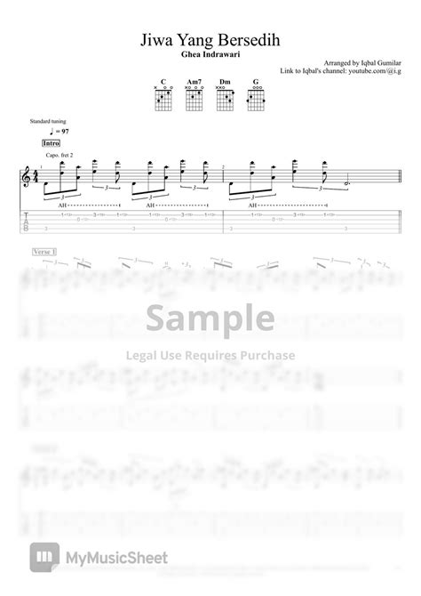 Ghea Indrawari Jiwa Yang Bersedih Sheets By Iqbal Gumilar