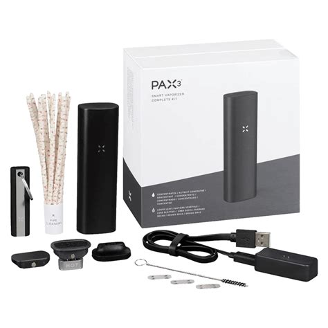 PAX Plus Dry Herb Vaporizer Complete Kit Onyx Pax 3 Blunt Cherry