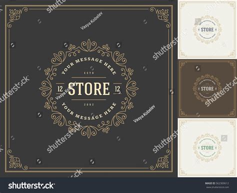 Royal Logo Design Template Vector Decoration Stock Vector (Royalty Free ...