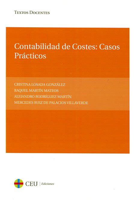 Librería Dykinson Contabilidad De Costes Casos Prácticos Losada