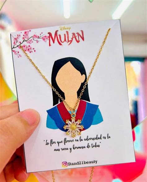 Collar Inspirado En Las Princesas De Disney Mulan Joyas De Disney