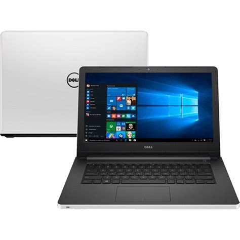 Notebook Dell Inspiron I14 5458 B35 Branco Intel Core I5 5200U