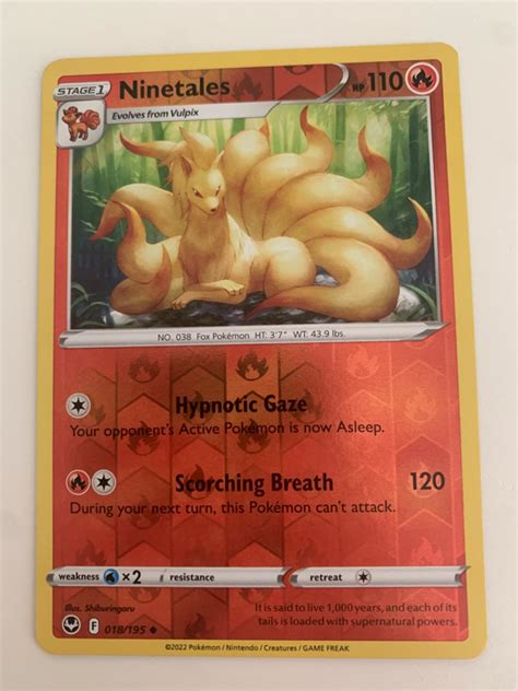 Ninetales Reverse Holo Prices Pokemon Silver Tempest Pokemon