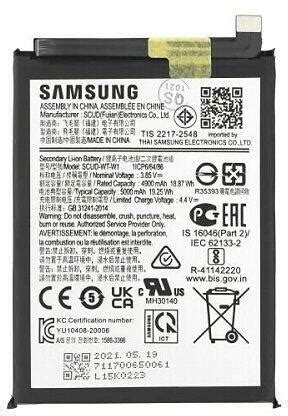 Samsung WT S W1 A226 Galaxy A22 5G 5000mAh Akkumulátor Gyári Li