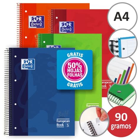 Blocks Cuadernos Oxford Hojas Gratis European