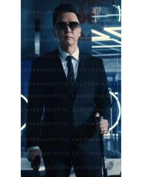 John Wick Chapter 4 Donnie Yen Suit - Black Formal Suit