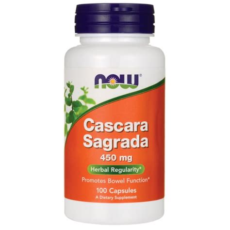 Now Supplements Cascara Sagrada Rhamnus Purshiana Mg Herbal