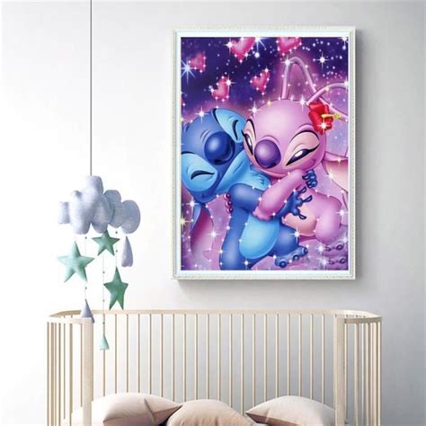 YEESAM ART Peinture de Diamant 5D Dessin Animé Monster DIY Diamant