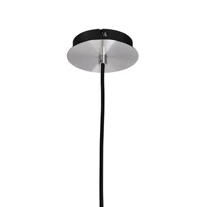 QAZQA Set Van 2 Hanglampen Aluminium 38 Cm Dimbaar Anteros