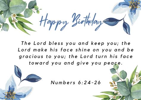 Bible Verse Birthday Wishes Card - Etsy