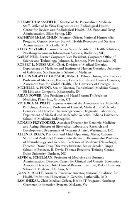 Front Matter Genome Based Diagnostics Demonstrating Clinical Utility