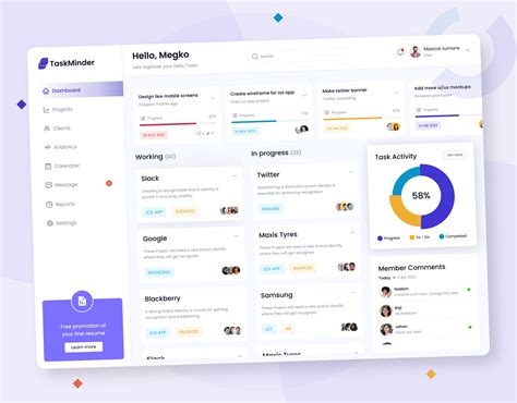 Task Management Dashboard Uiux Design Behance