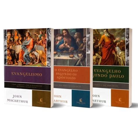 Combo John Macarthur Livros Evangelismo Evangelho Segundo Paulo E