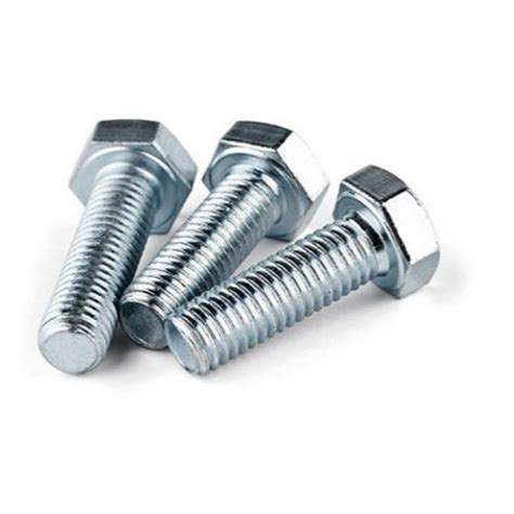 Full Thread Mild Steel Galvanized Hex Bolt Grade 4 6 Size 10 1000