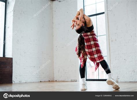 Attractive Woman Dancing Jazz Funk Dance Studio Stock Photo By