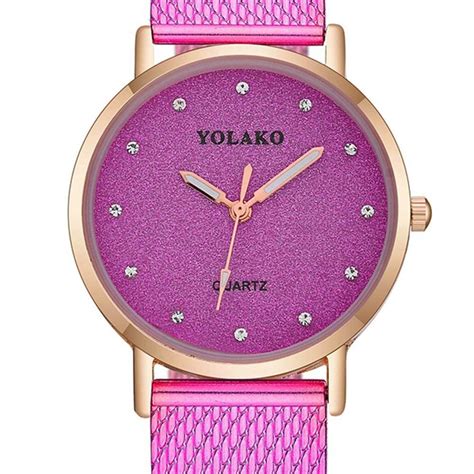 Yolako Yk Women Quartz Watch Fuchsia