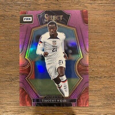 Select Fifa Soccer Timothy Weah Mezzanine Purple Prizm