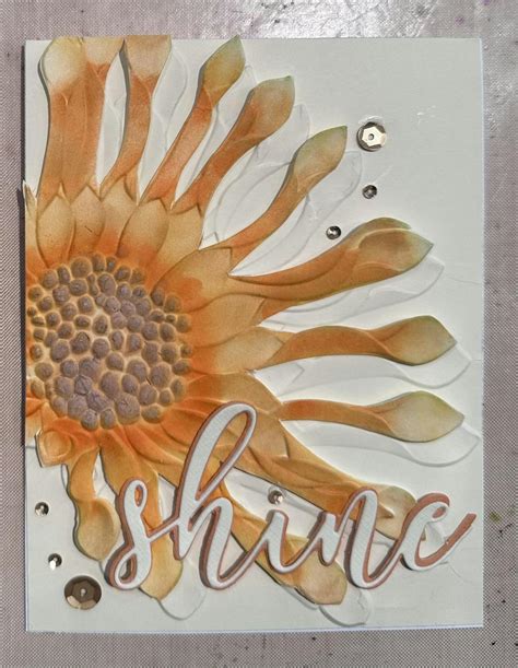 Altenew Spoon Daisy 3d Embossing Folder For Paper Crafting