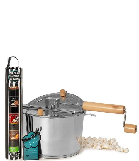 Wabash Valley Farms Popcorn Seasoning Sensation And Stainless Steel Whirley Pop Stovetop Popcorn