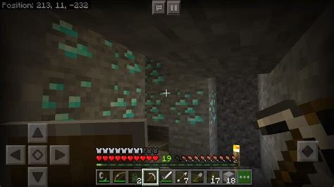 minecraft pocket edition   level  diamonds spawn touch tap