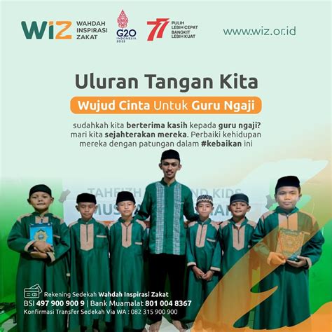 Wujud Cinta Kita Kepada Guru Ngaji WAHDAH INSPIRASI ZAKAT