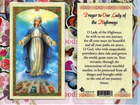 Holy Card Andprayer To Our Lady Holy Card Is Laminated L12 £247 Picclick Uk