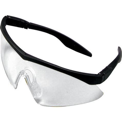 Safety Works Straight Temple Black Frame Safety Glasses with Anti-Fog ...