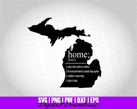 Michigan Svg Michigan Svg File Instant Download Michigan Cut File