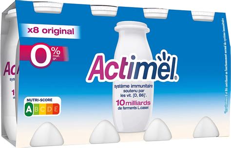 Actimel Yaourt À Boire 0 Nature 8x100g Amazon fr Epicerie