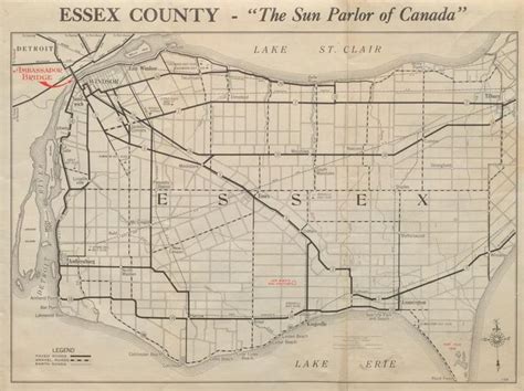 1930 Essex County Map | Essex county, Genealogy history, County map