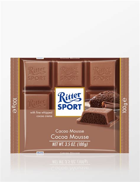 Ritter Sport Cocoa Mousse Chocolate 01330100 010 Alwaysfashion