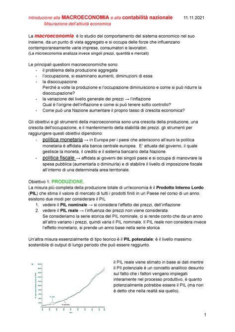 Macroeconomia Appunti Presi A Lezione Integrati Con Slide E Dispense