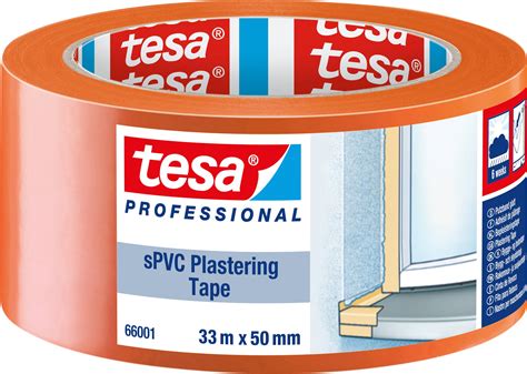 Buy Tesa SPVC 66001 00003 00 Plastering Tape Tesa Professional Orange