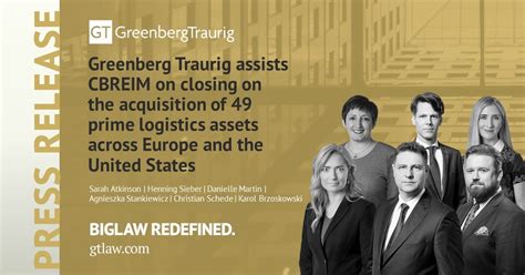 Greenberg Traurig, LLP on LinkedIn: Greenberg Traurig assists CBREIM on ...