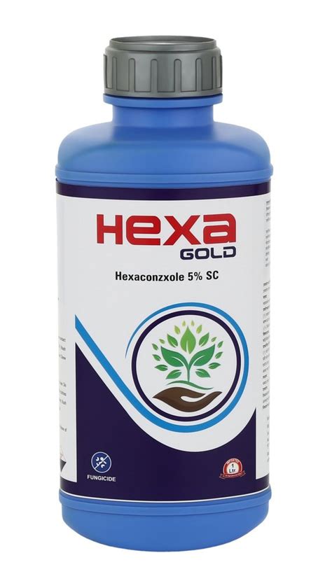 Form Liquid HEXA GOLD Hexaconazole 5 SC Fungicides Bottle At